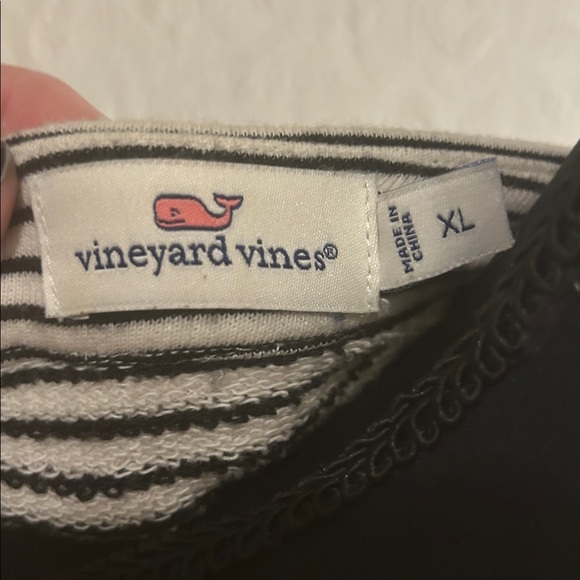 Vineyard Vines Black and White Striped Top - Picture 3 of 3